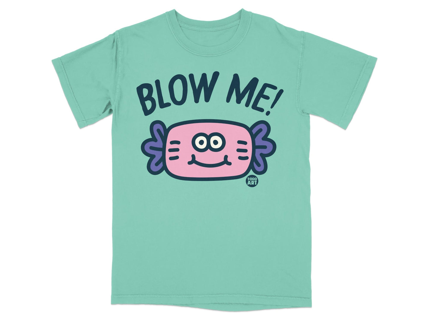 Blow Me Cute Cartoon Candy Design T-Shirt