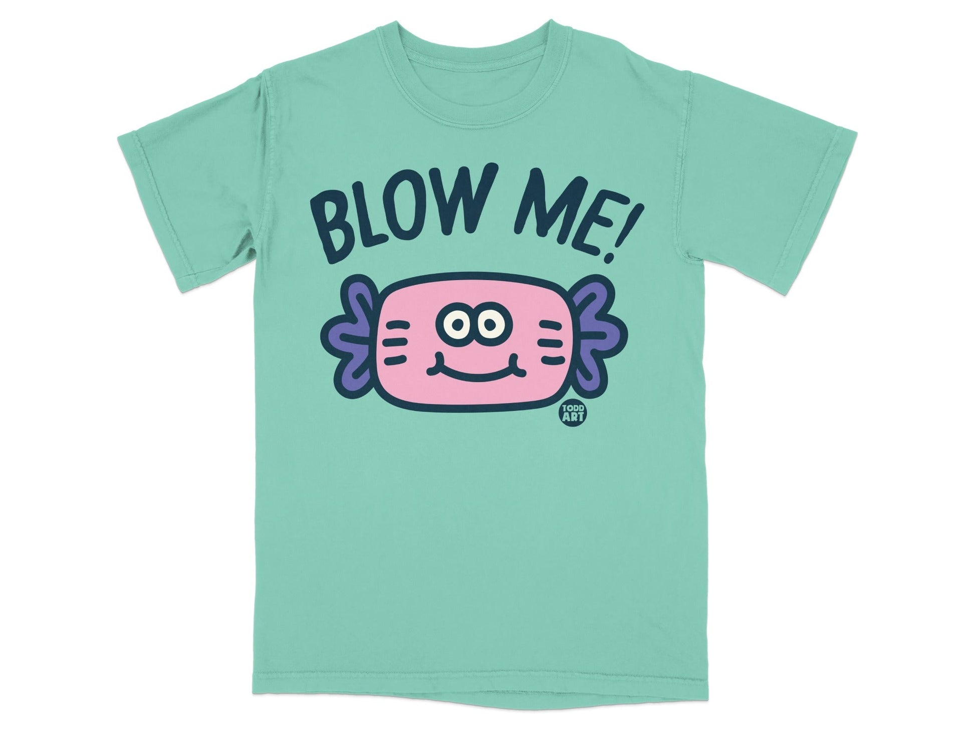 Blow Me Cute Cartoon Candy Design T-Shirt