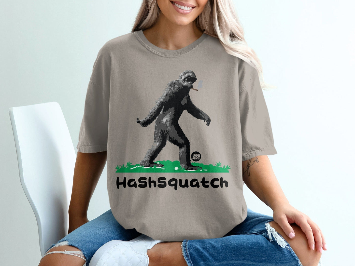 Hashsquatch Bigfoot Graphic Tee for Funny Style