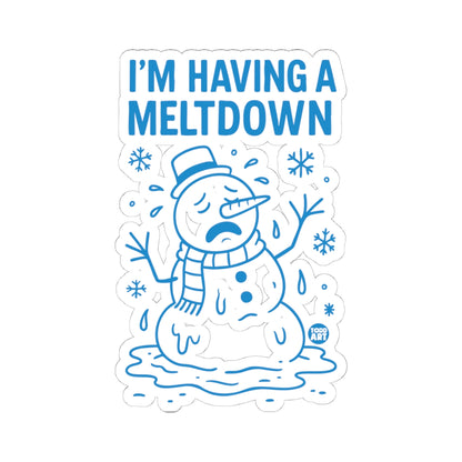 Snowman CrisisTodd Art Sticker
