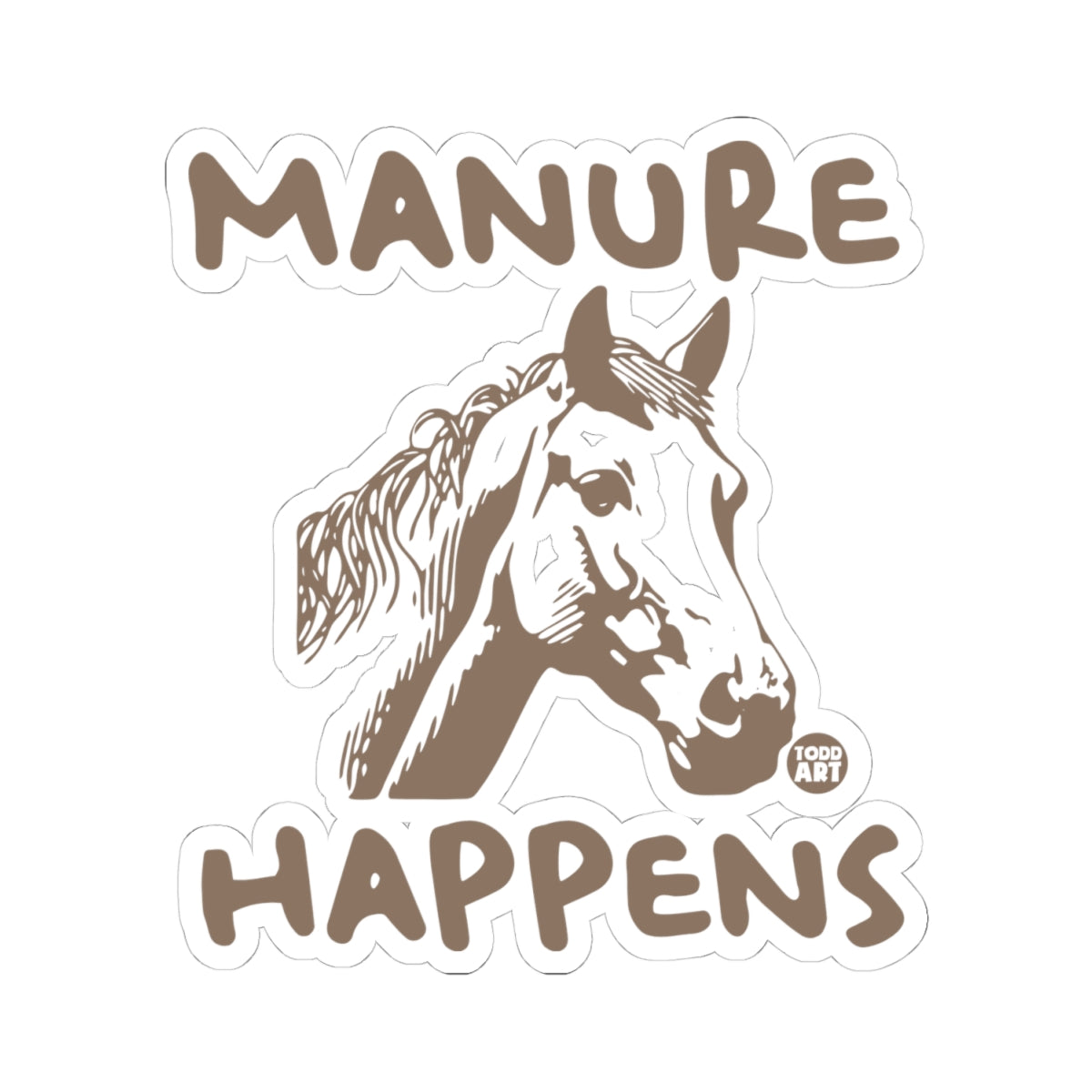 Horse WisdomTodd Art Sticker