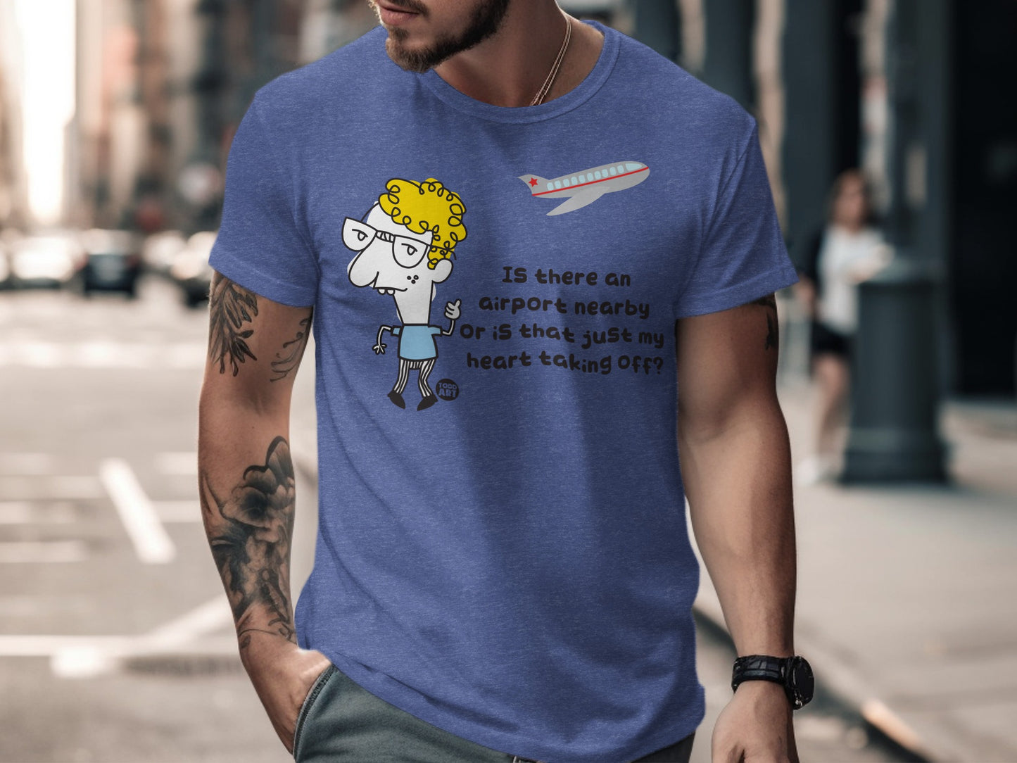 Is there an airport nearby funny graphic T-shirt