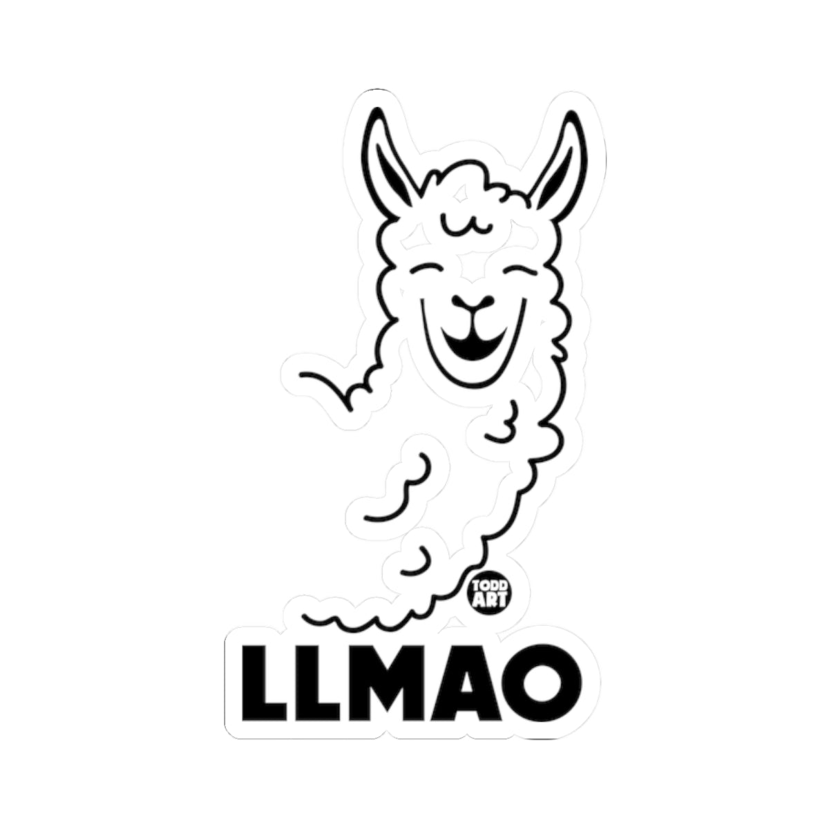 LlamaTodd Art Sticker