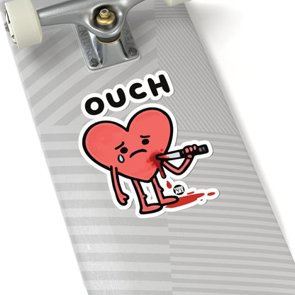 Wounded HeartTodd Art Sticker