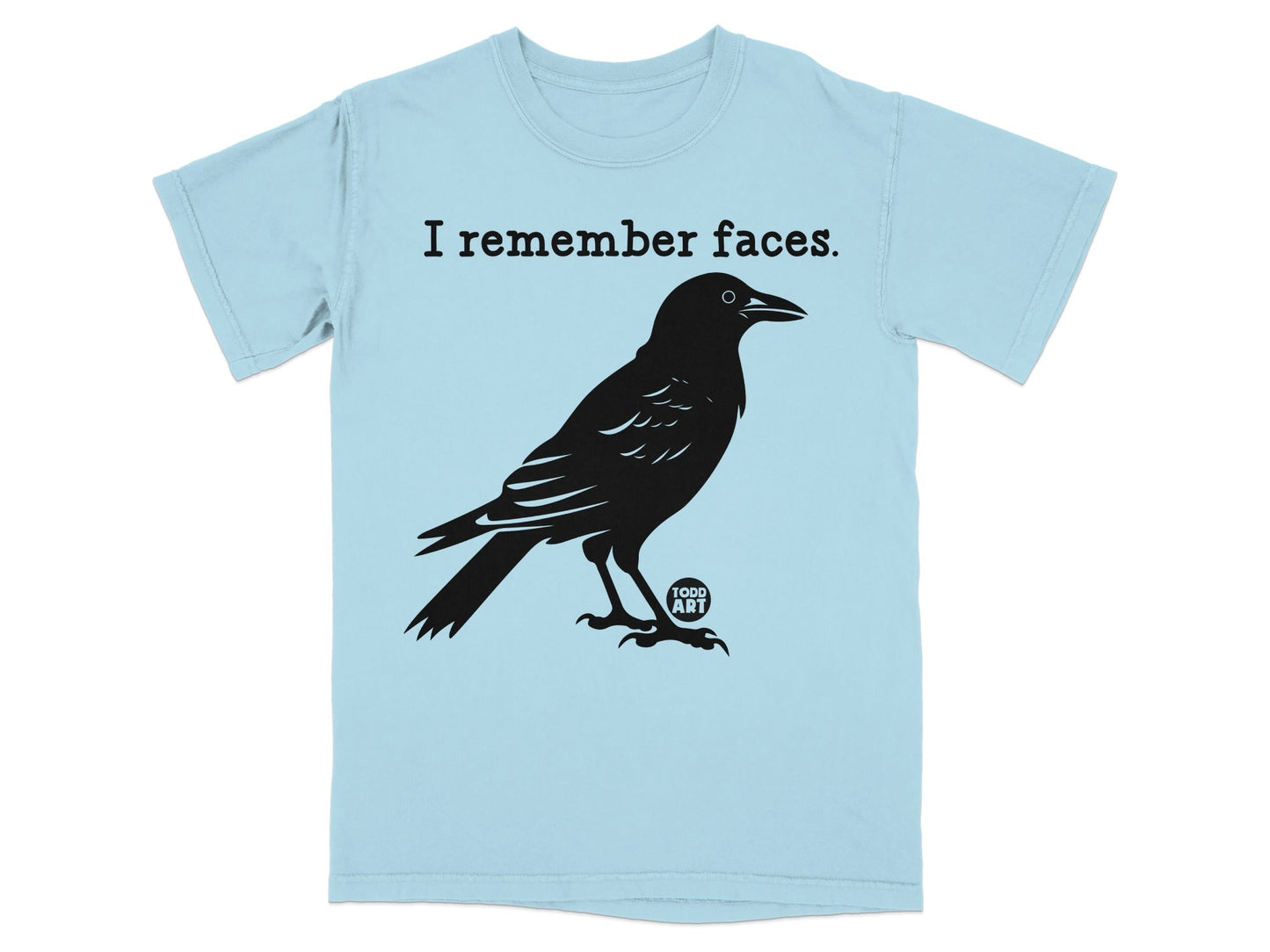 I Remember Faces Raven Graphic Tee Shirt