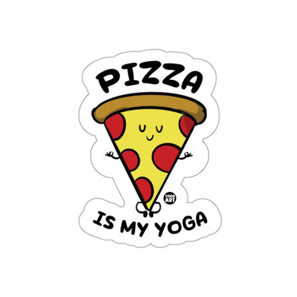 Pizza is My Yoga Funny Food Meditation Pose sticker
