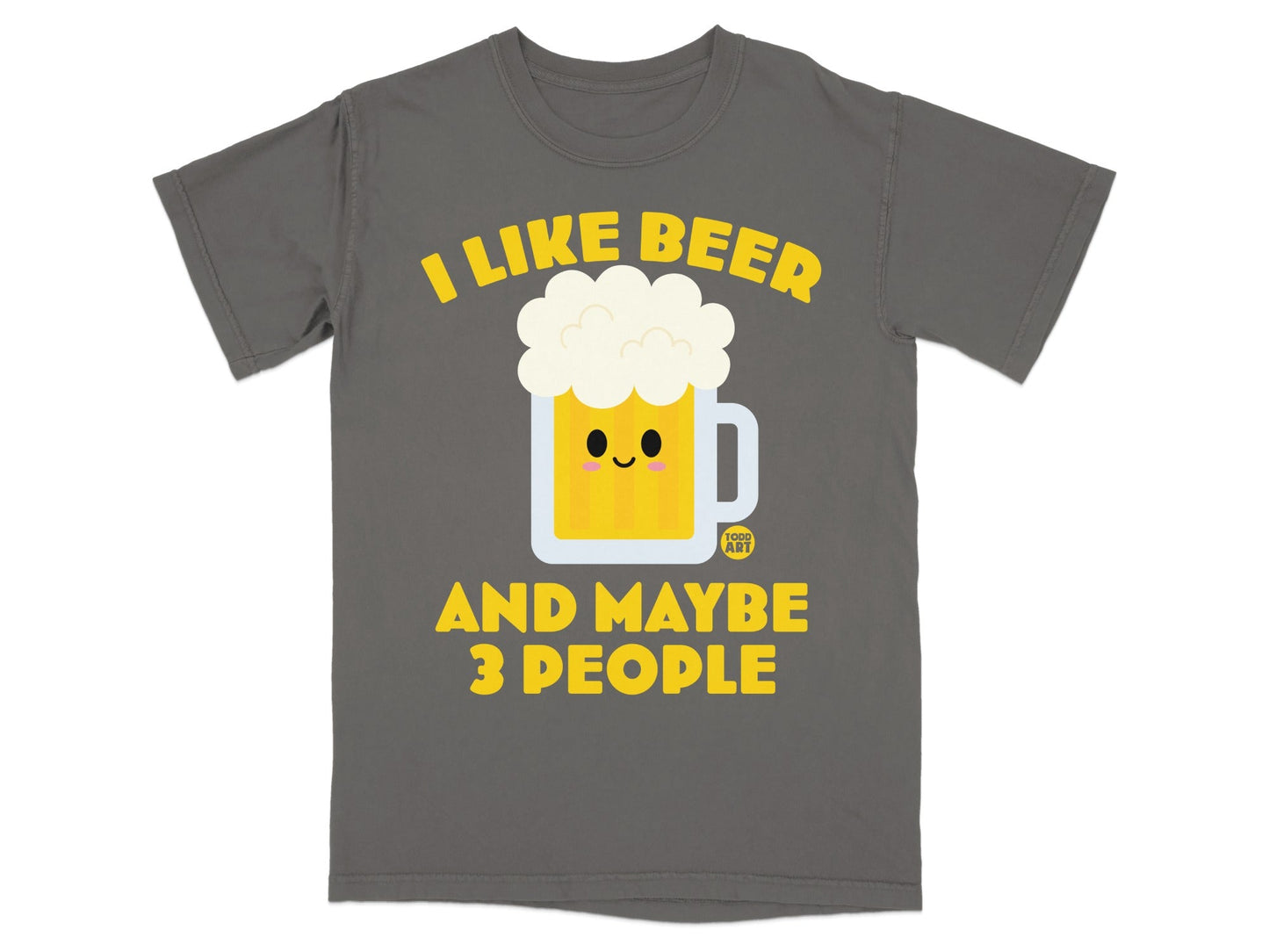 I Like Beer And Maybe 3 People Graphic T-shirt