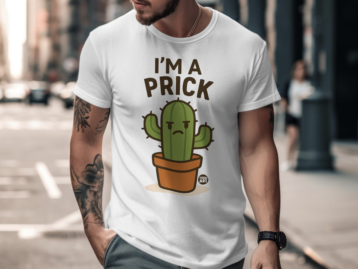 I'm a Prick Funny Cactus Graphic T-Shirt for Men
