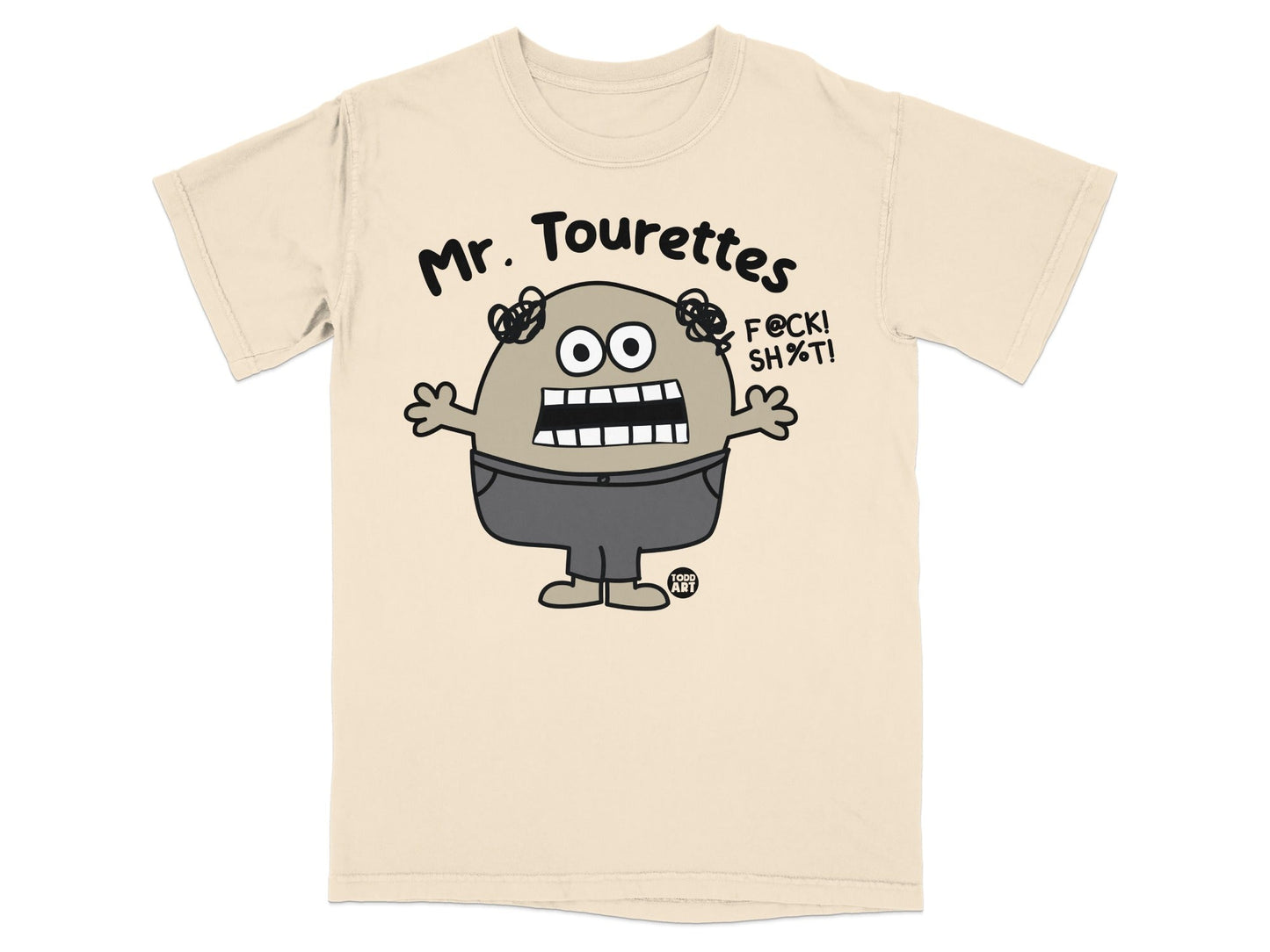 Mr. Tourettes Graphic Cartoon Character T-Shirt
