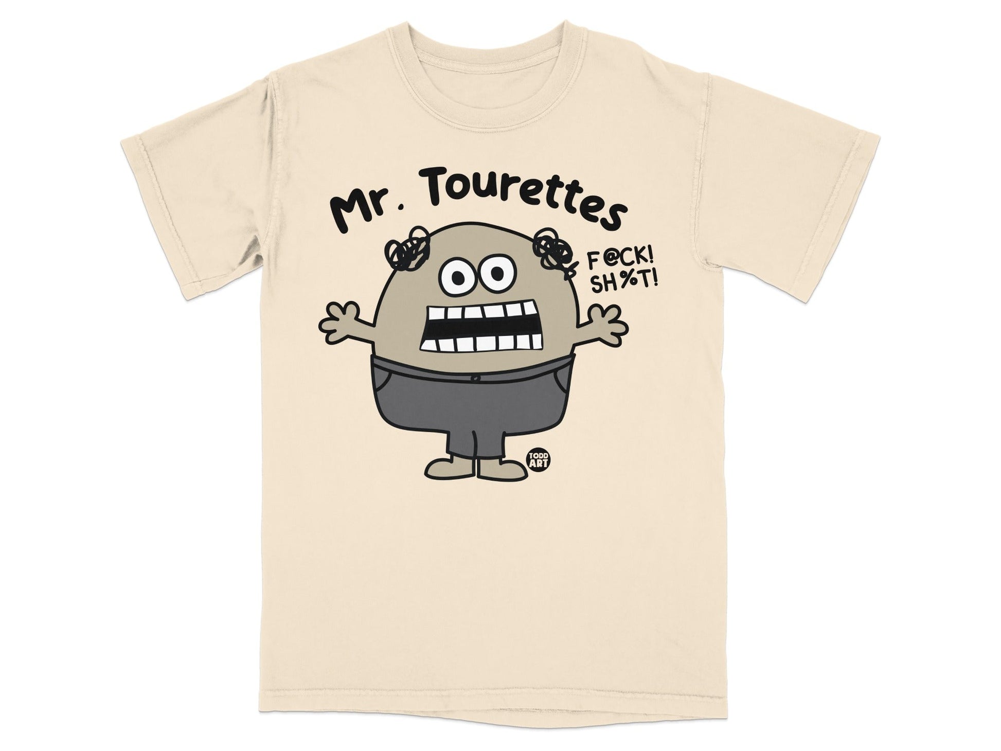 Mr. Tourettes Graphic Cartoon Character T-Shirt