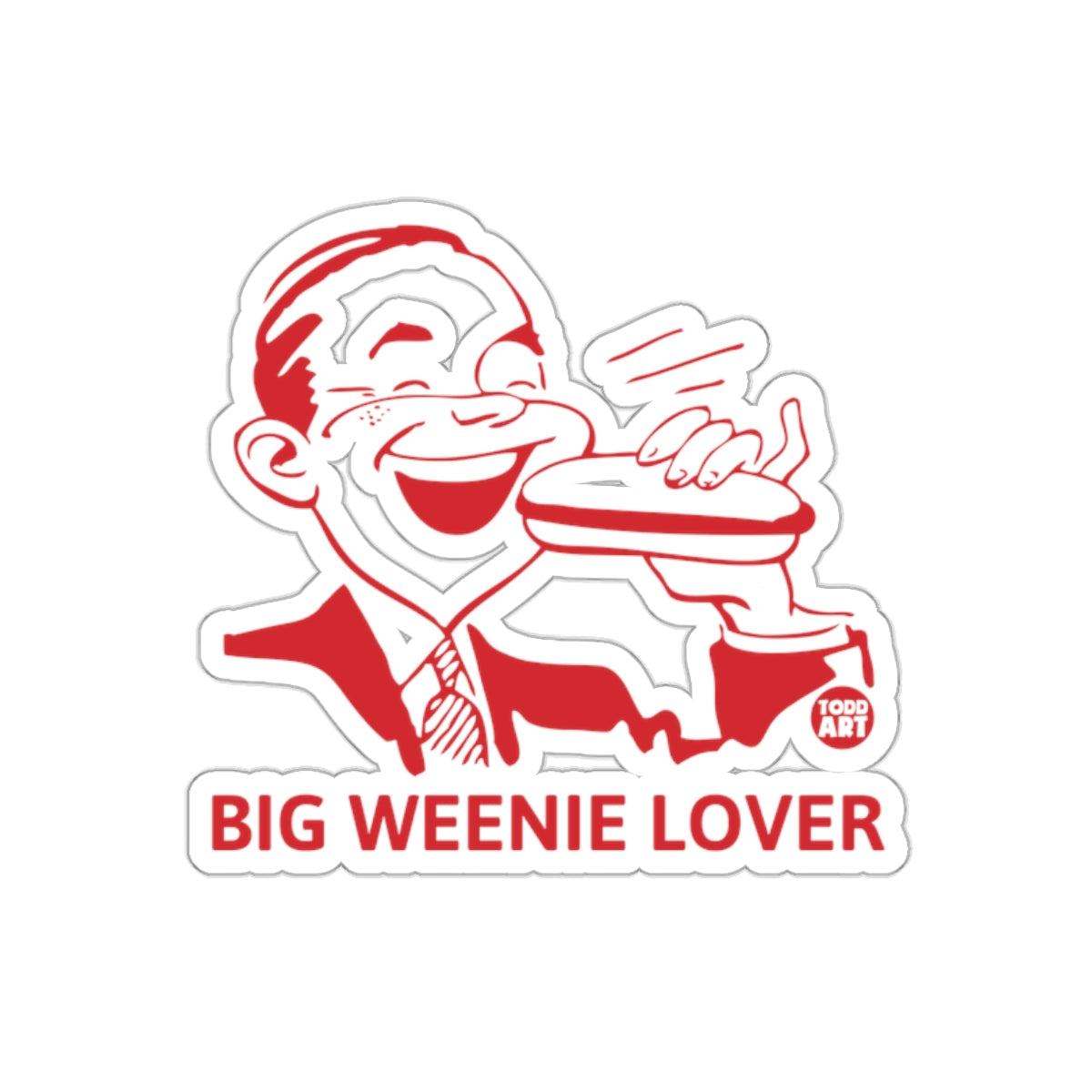 Big Weenie Lover Vintage Inspired Poster Design