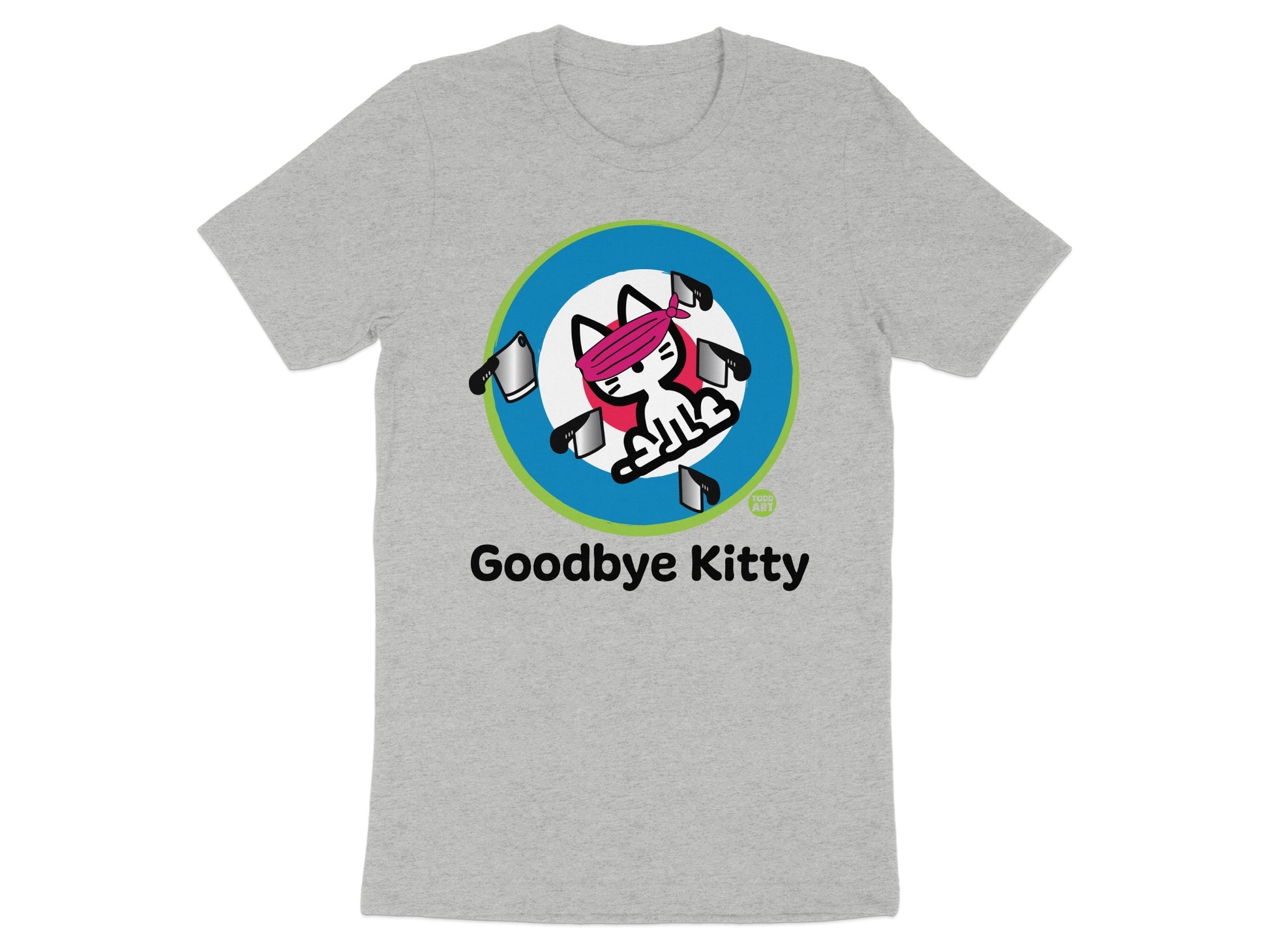 Goodbye Kitty Graphic T-Shirt with Fun Design