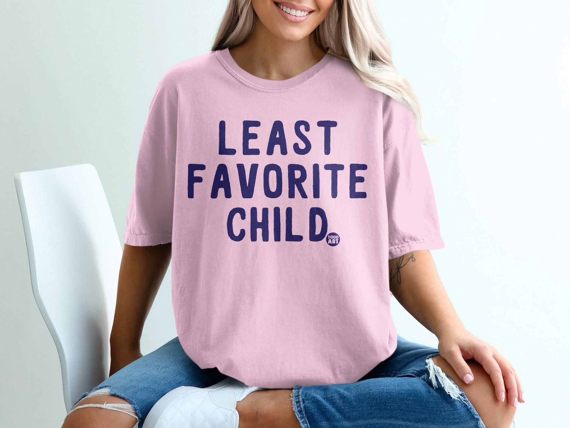 Least Favorite Child T-shirt with Todd Art Design