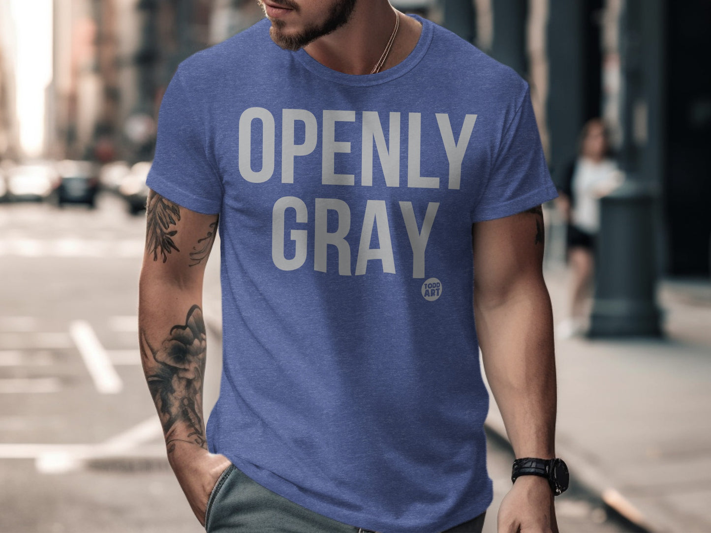 Openly Gray Todd Art Stylish Graphic Shirt Product