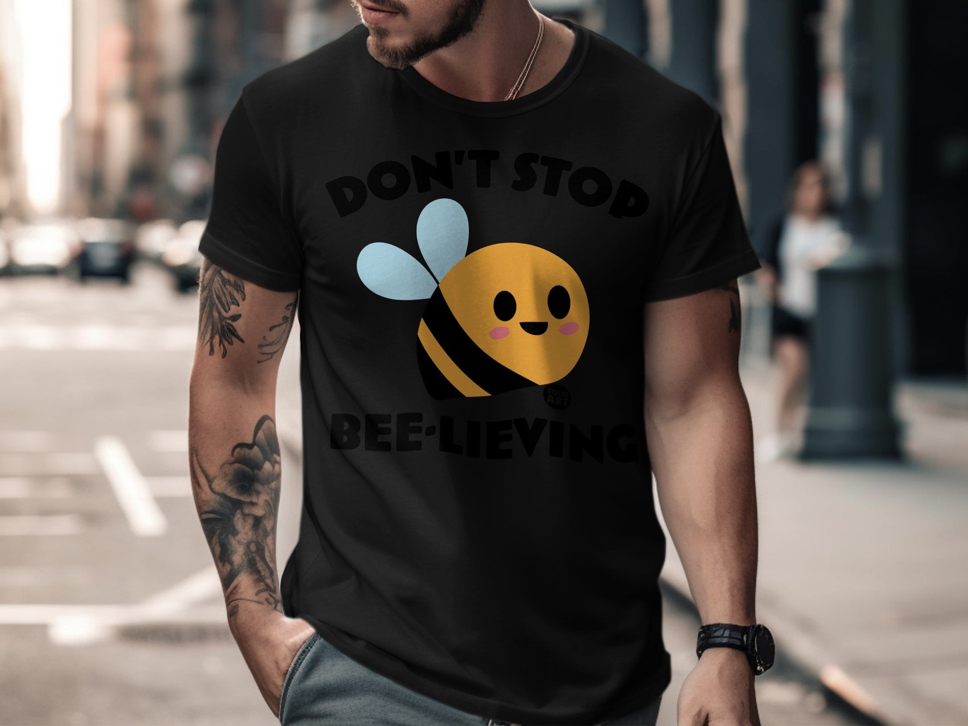 Don't Stop Bee-lieving Graphic T-shirt