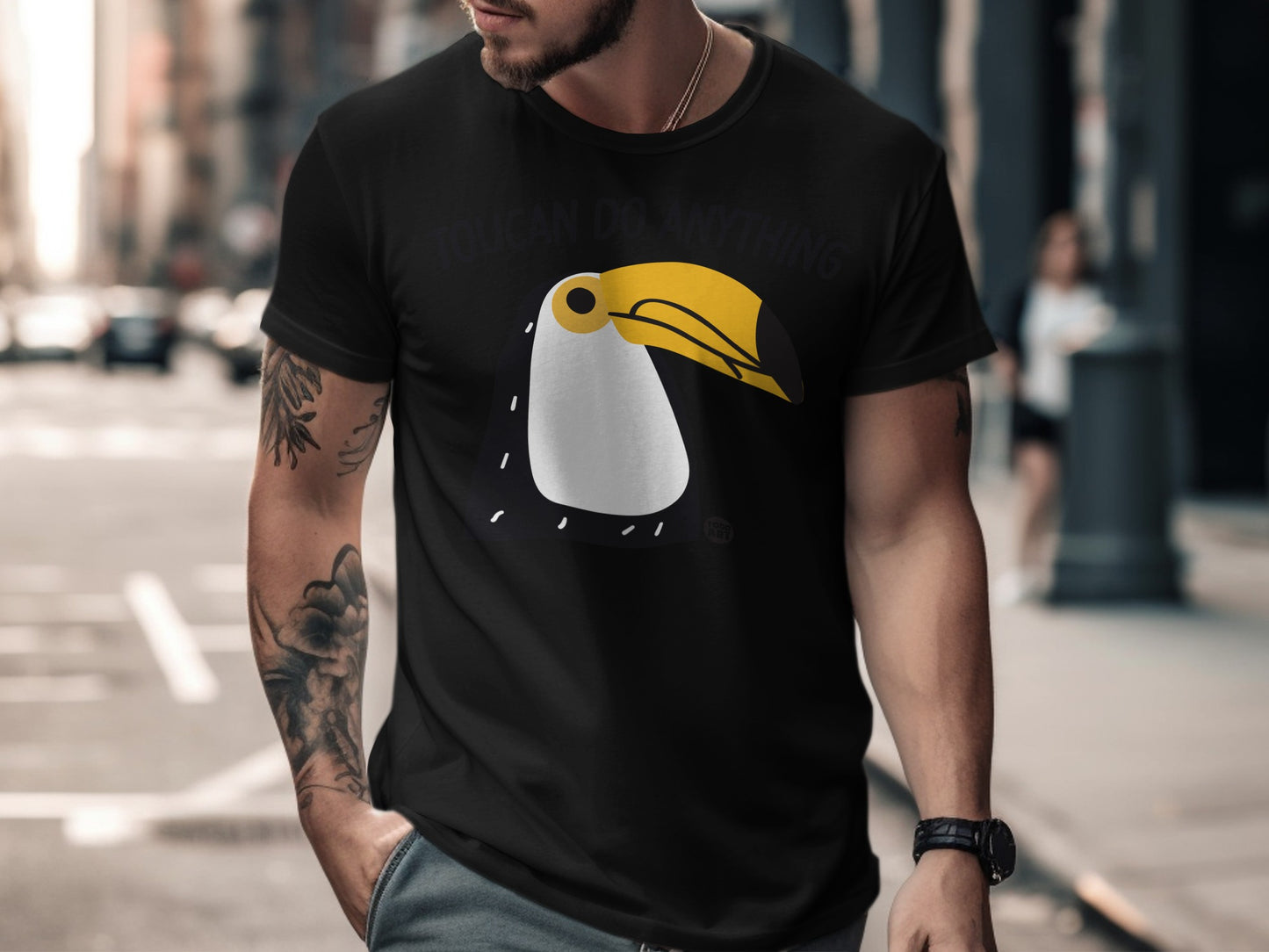 Toucan Do Anything Print Men's Graphic T-Shirt