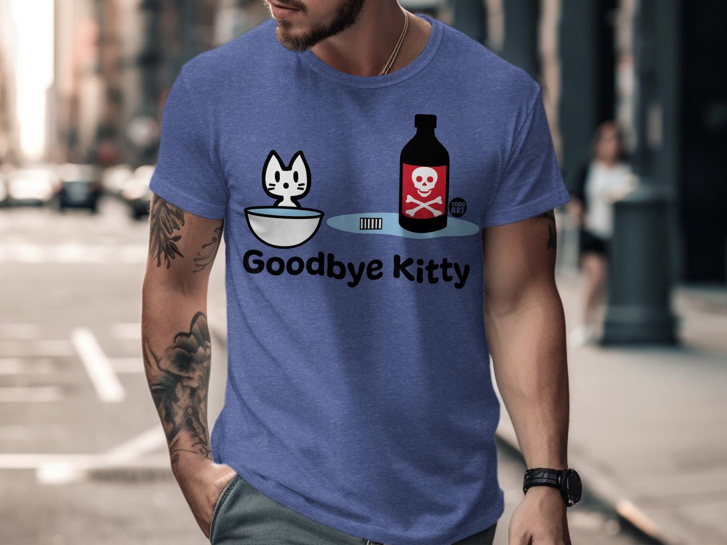 Funny Goodbye Kitty Graphic T-Shirt for Cat Lovers