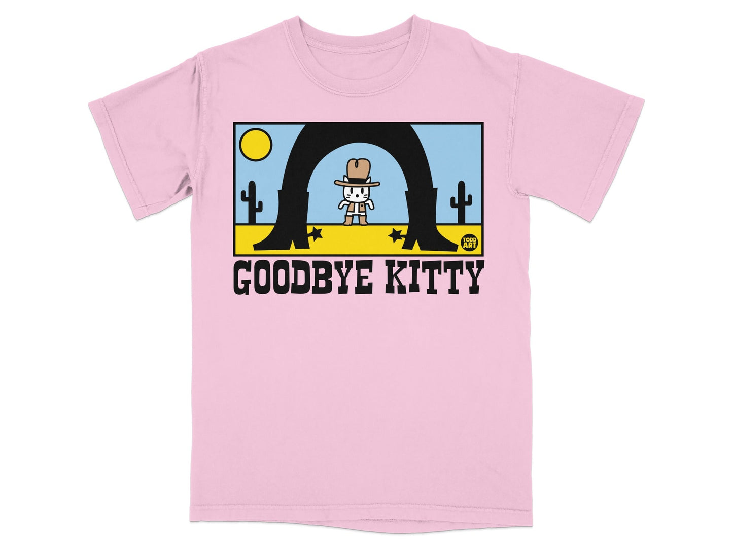 Goodbye Kitty Pink Graphic T-Shirt for Fans