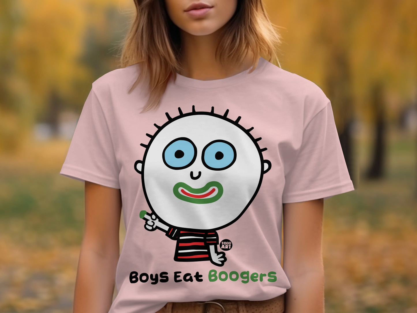 Boys Eat Boogers Cute Graphic T-Shirt