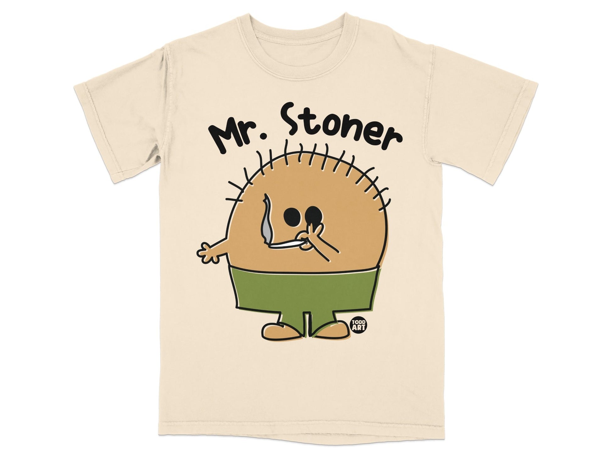Mr. Stoner Cartoon Character Graphic Tee Shirt
