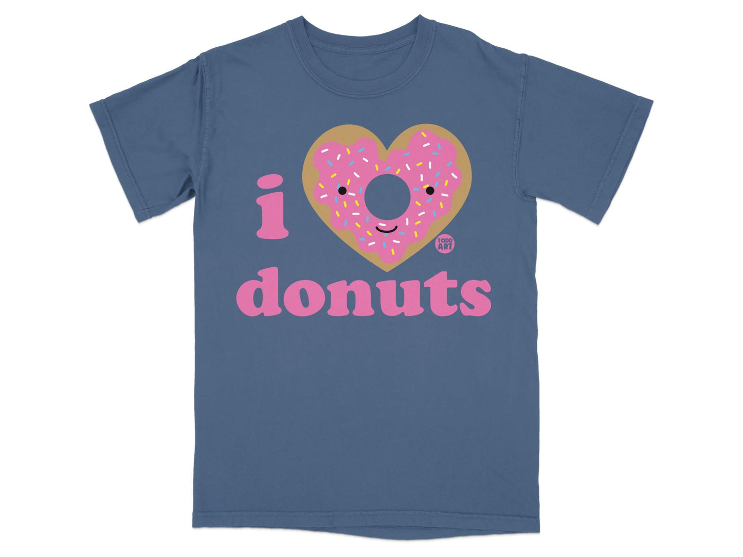 I Love Donuts Graphic Tee With Cute Design T-Shirt