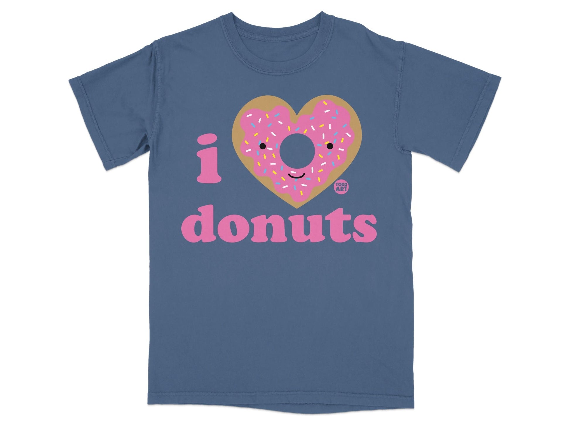 I Love Donuts Graphic Tee With Cute Design T-Shirt
