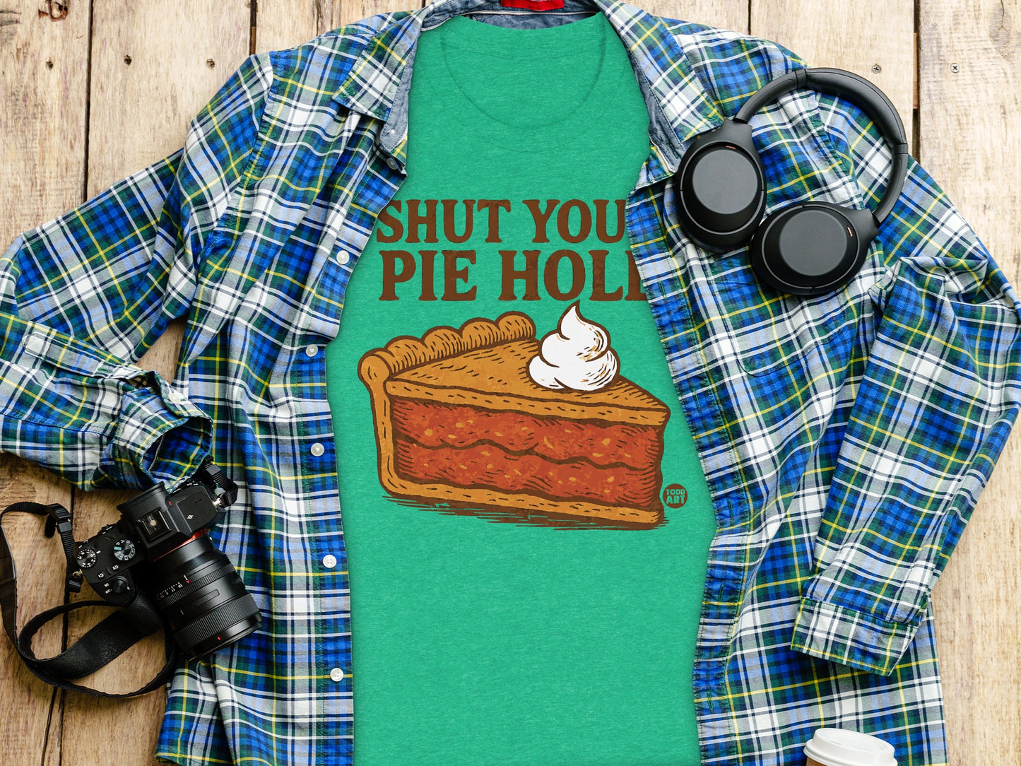 Shut Your Pie Hole Graphic Tee Shirt Product