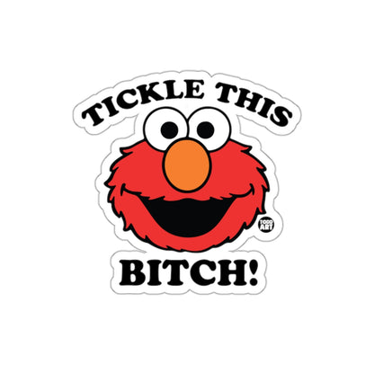 Tickle This Rude Elmo Face Funny Offensive sticker