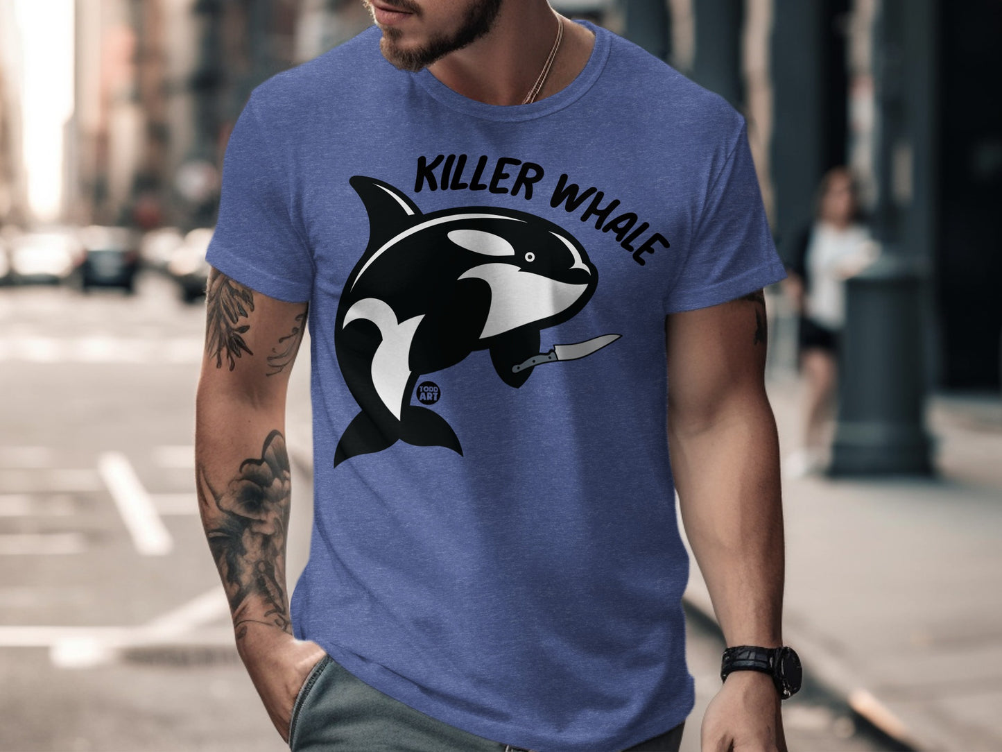 Killer Whale Graphic T-Shirt Urban Style Fashion