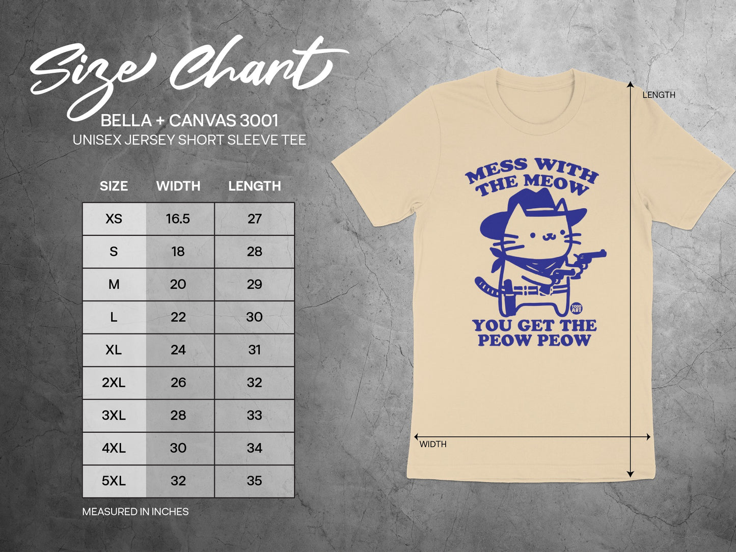 Mess With The Meow You Get The Peow Peow Tee