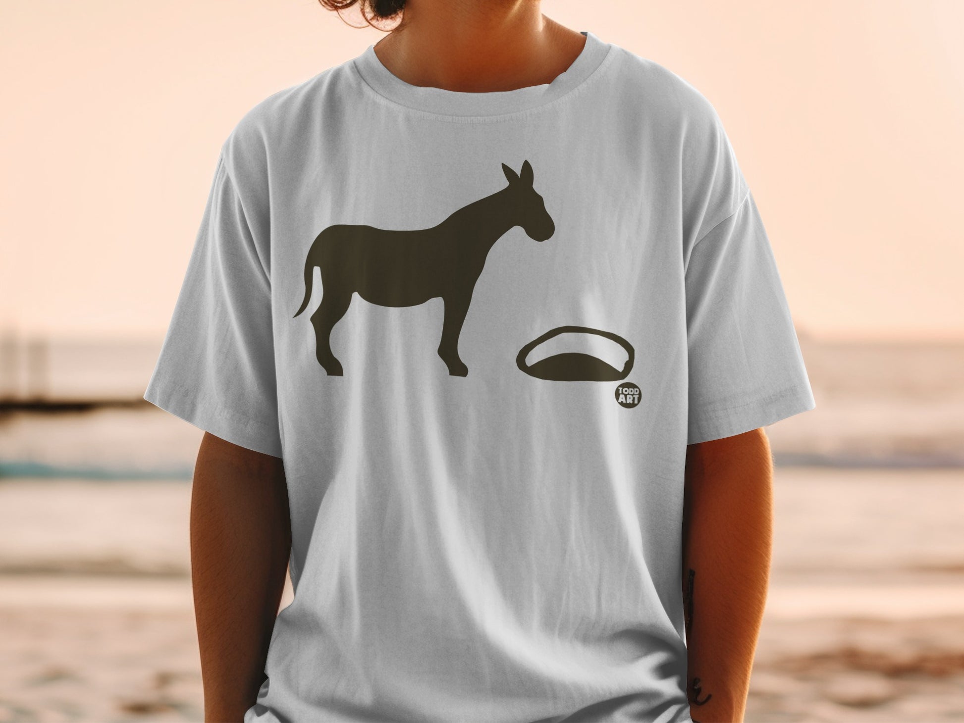 Donkey Design T-Shirt for Animal Fans Apparel