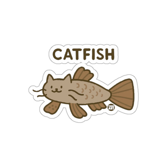Adorable Catfish Illustration Funny Animal Hybrid sticker