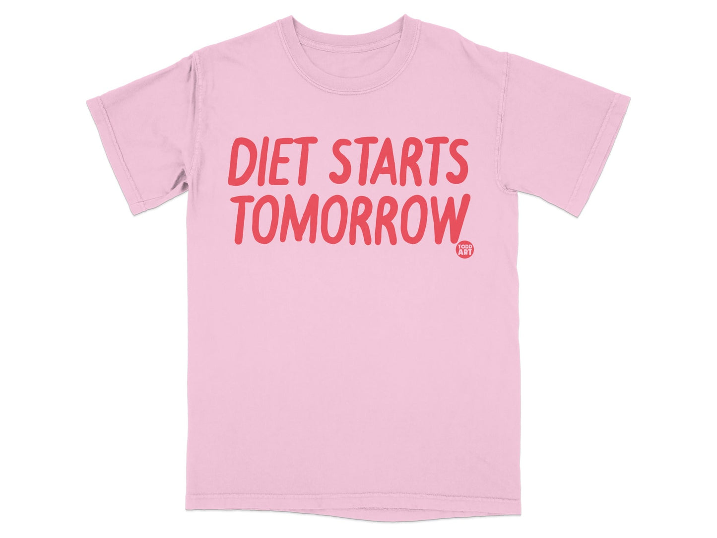 Diet Starts Tomorrow Motivational T-shirt