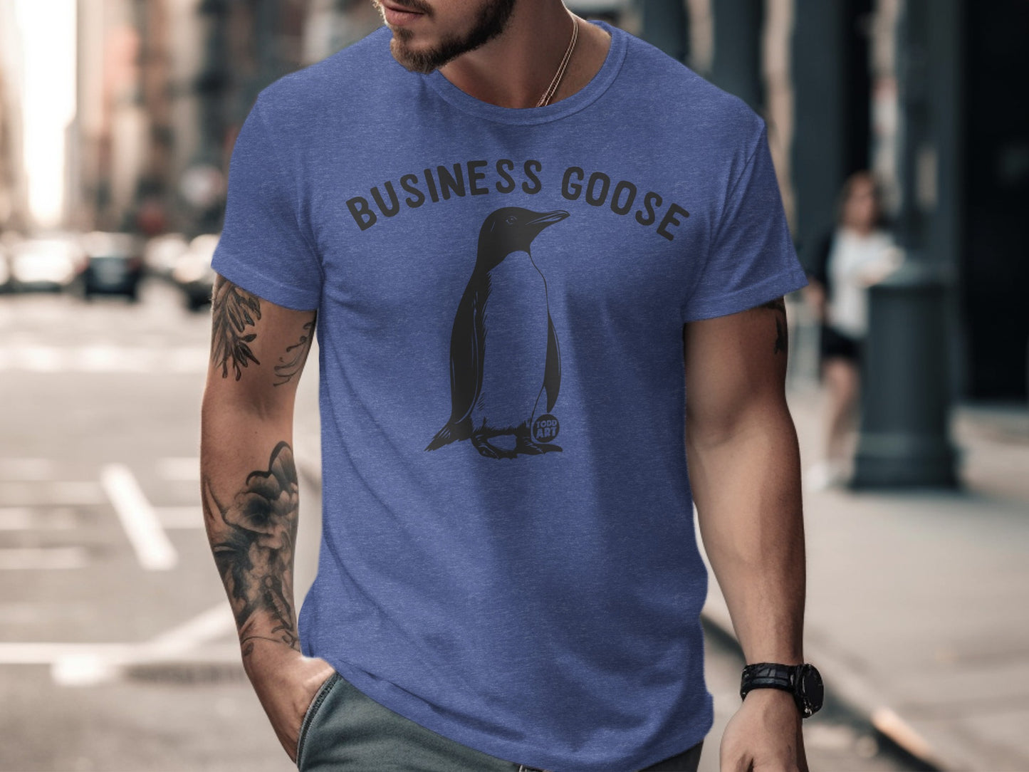 Business Goose Graphic Tee Casual Streetwear Product