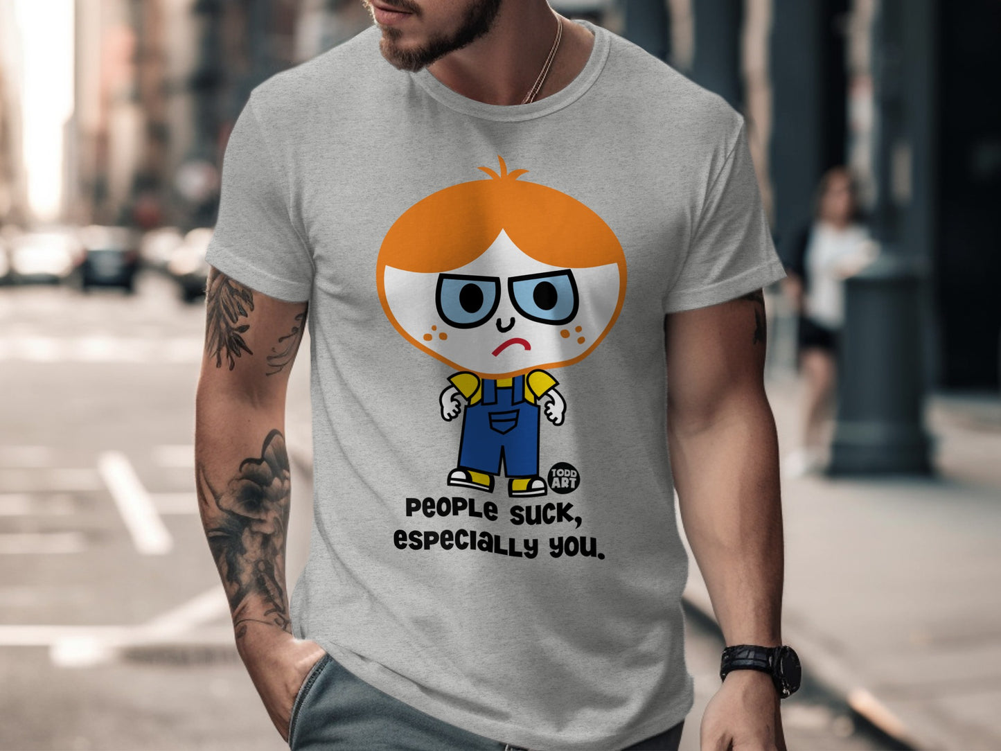 People Suck Especially You Funny Graphic Tee