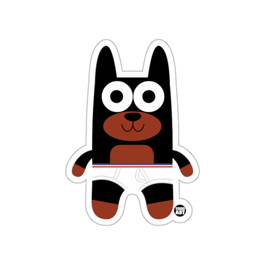Cute Cartoon Dog Character Sticker for Kids Adults