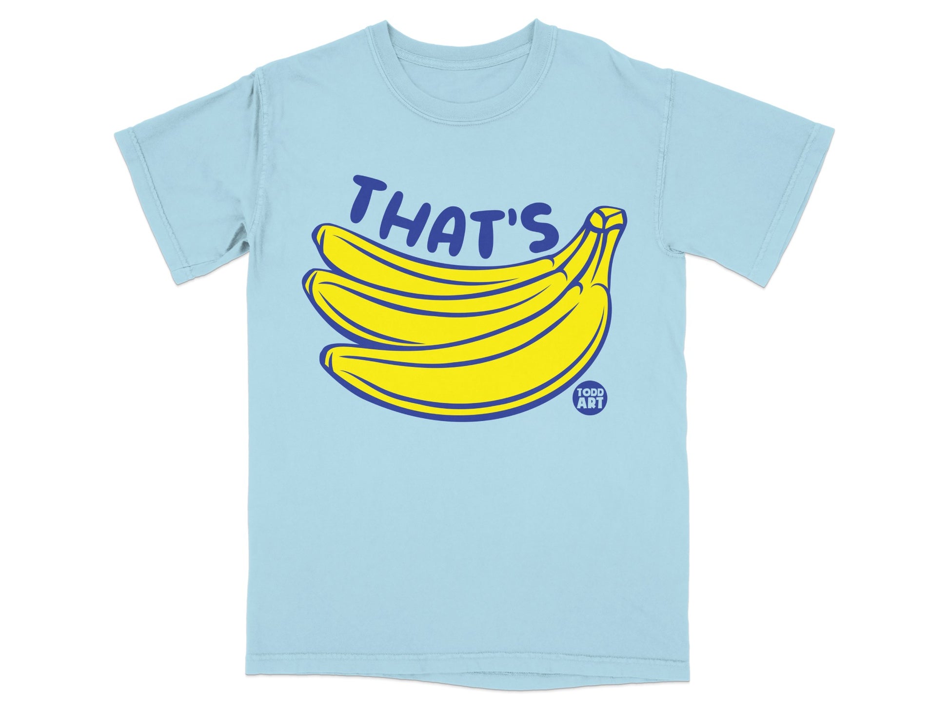THAT'S Todd Art Bananas Light Blue Shirt product type