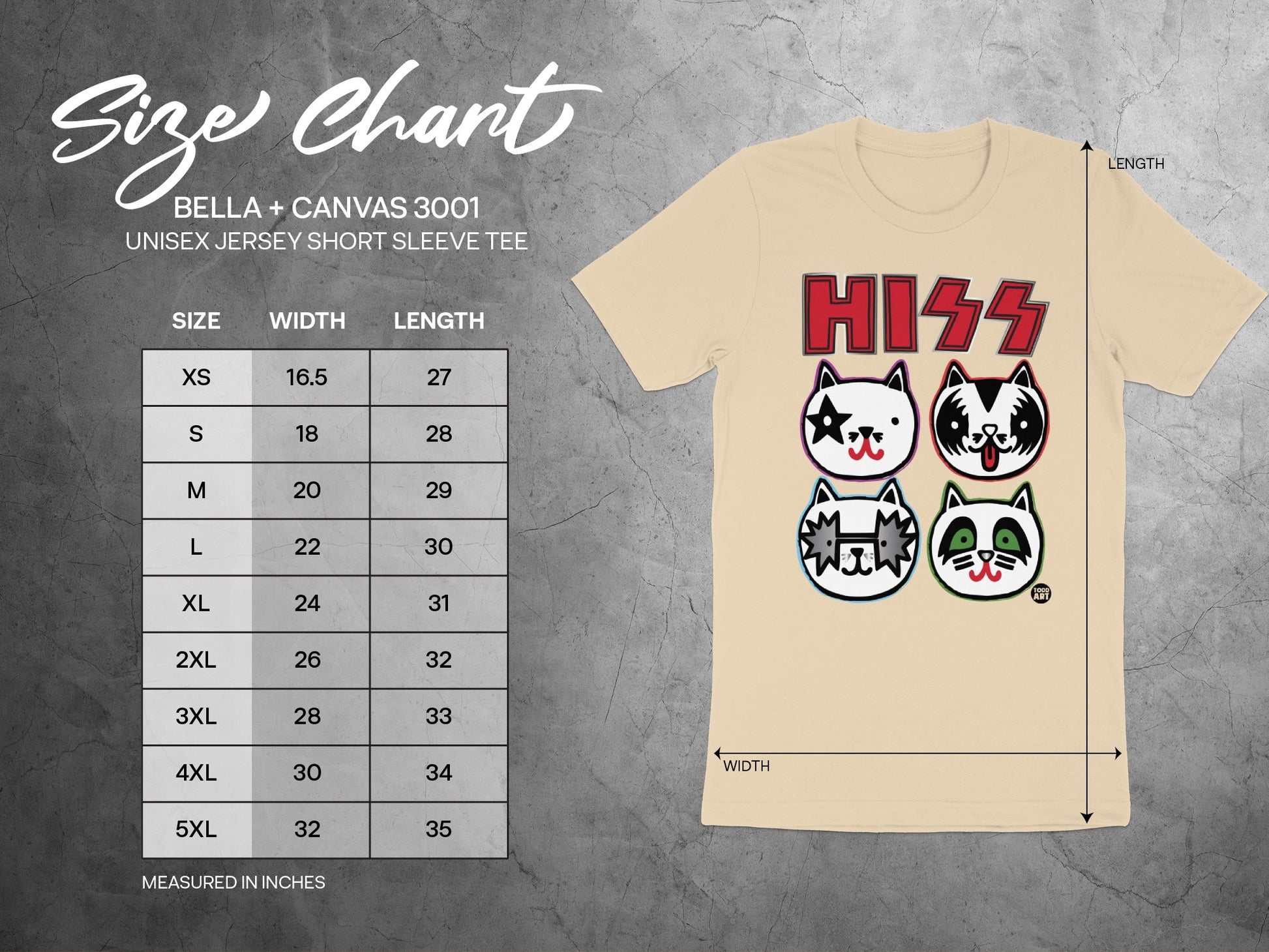 HISS Cat Faces Graphic Design Unisex Jersey Short Sleeve product