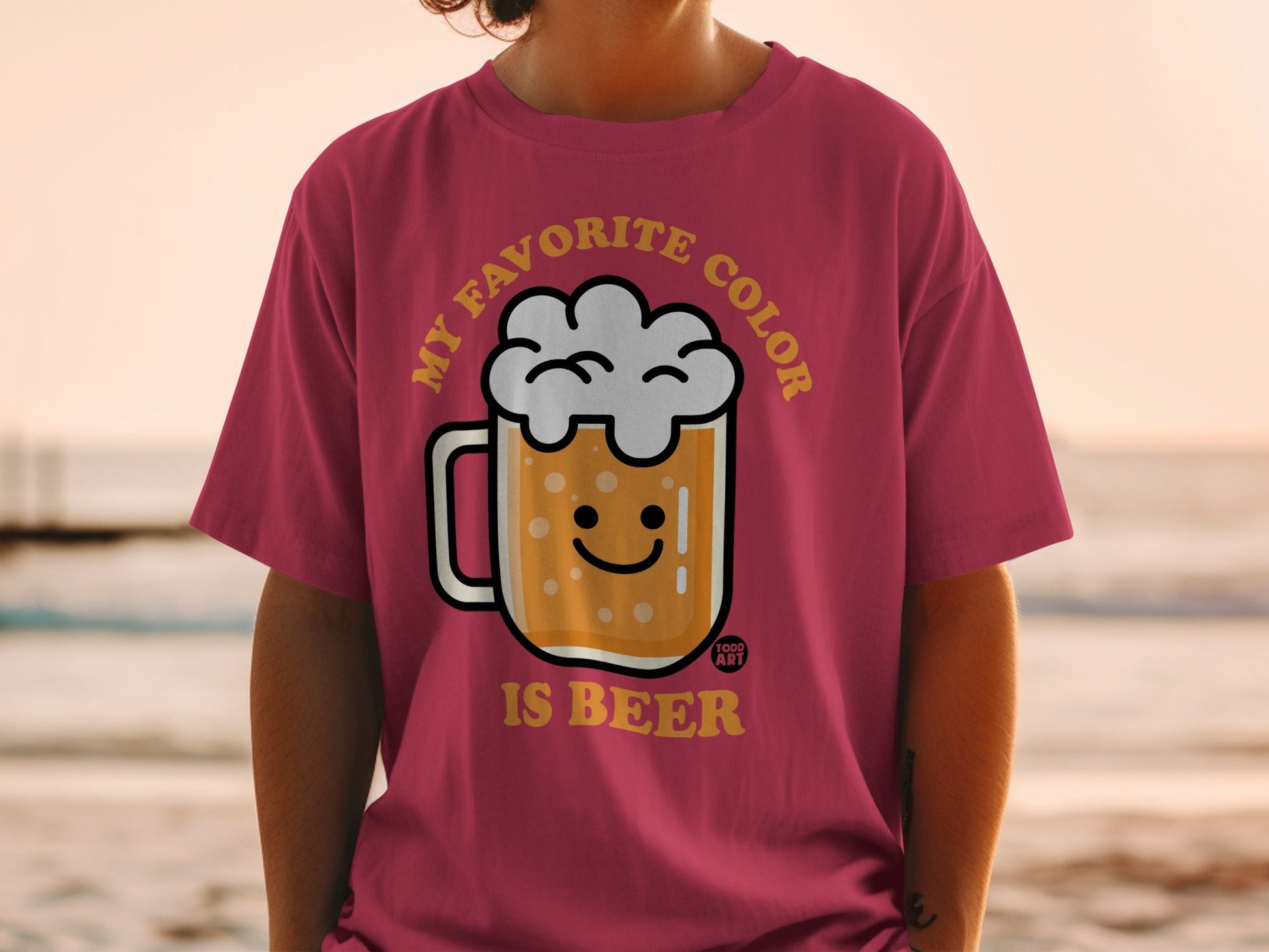 My Favorite Color is Beer Graphic T-shirt