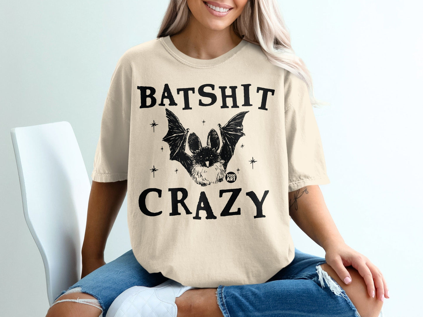 Funny Batshit Crazy Graphic Tee for Casual Wear