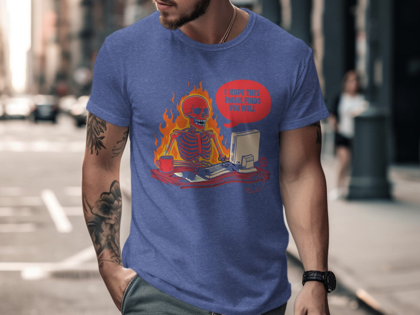 I Hope This Email Finds You Well Skeleton T-Shirt