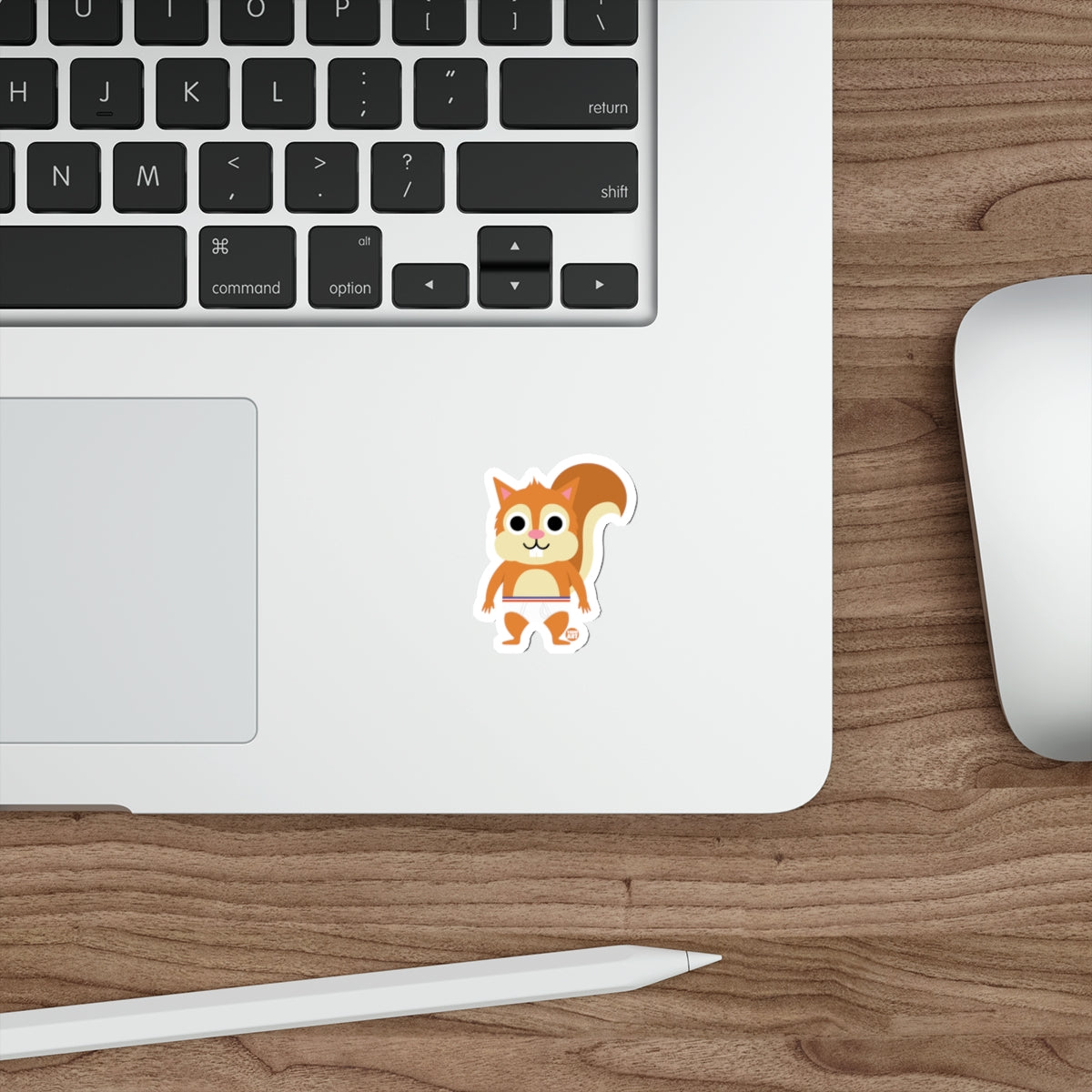 Cute Cartoon Squirrel Laptop Sticker for Home Office Decoration