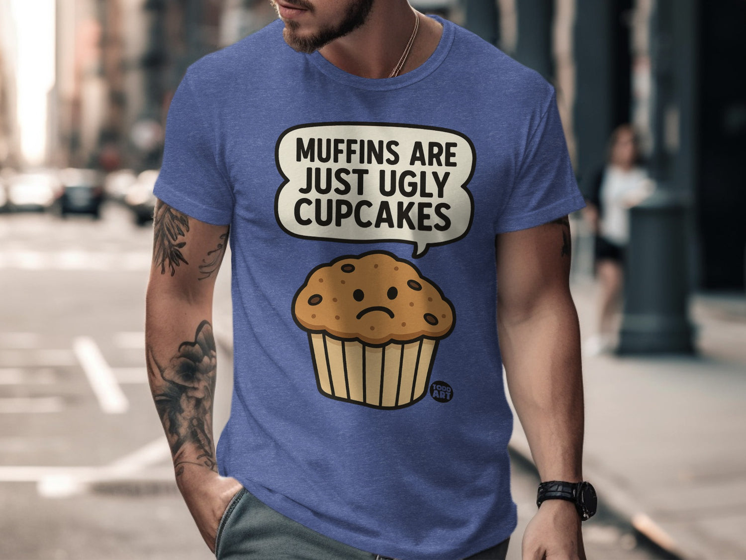 Muffins Are Just Ugly Cupcakes Graphic T-Shirt product type