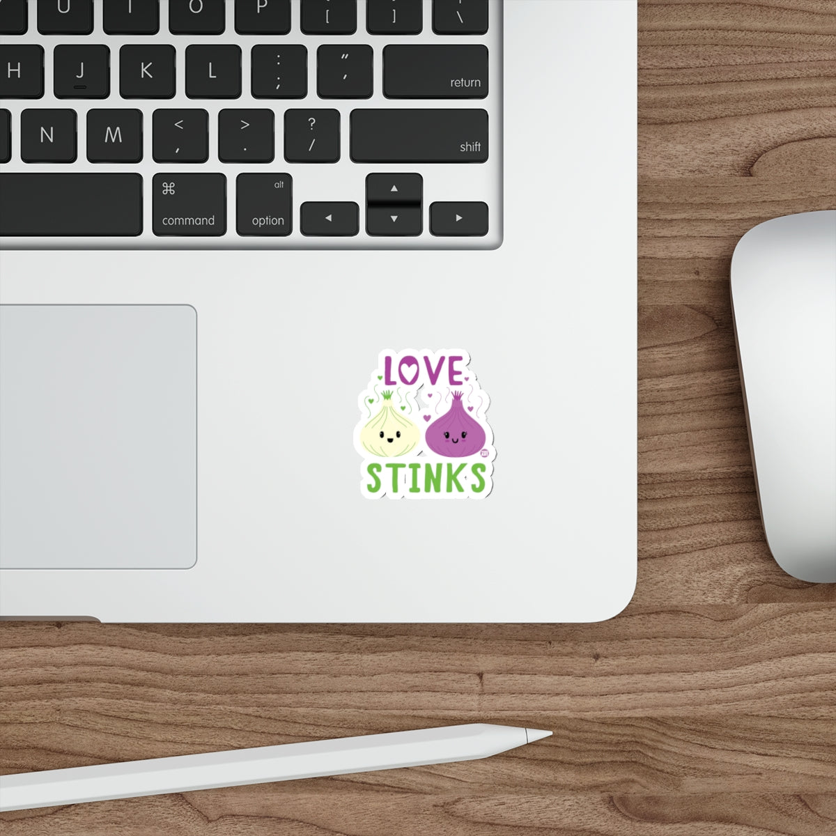 Love Stinks Onion Characters Laptop Sticker