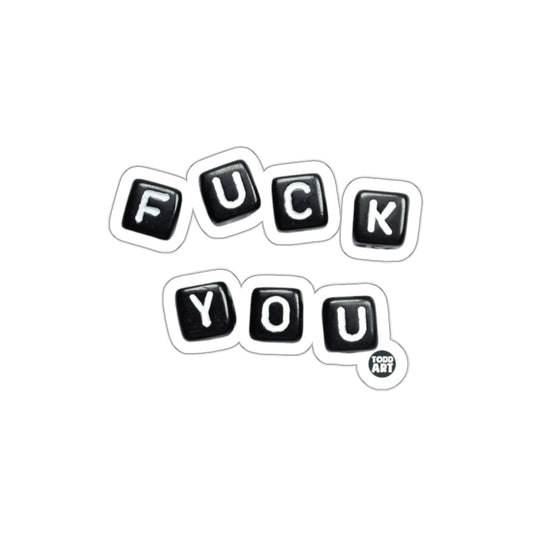 F*** You Keycap Letters Stylish Sticker Product