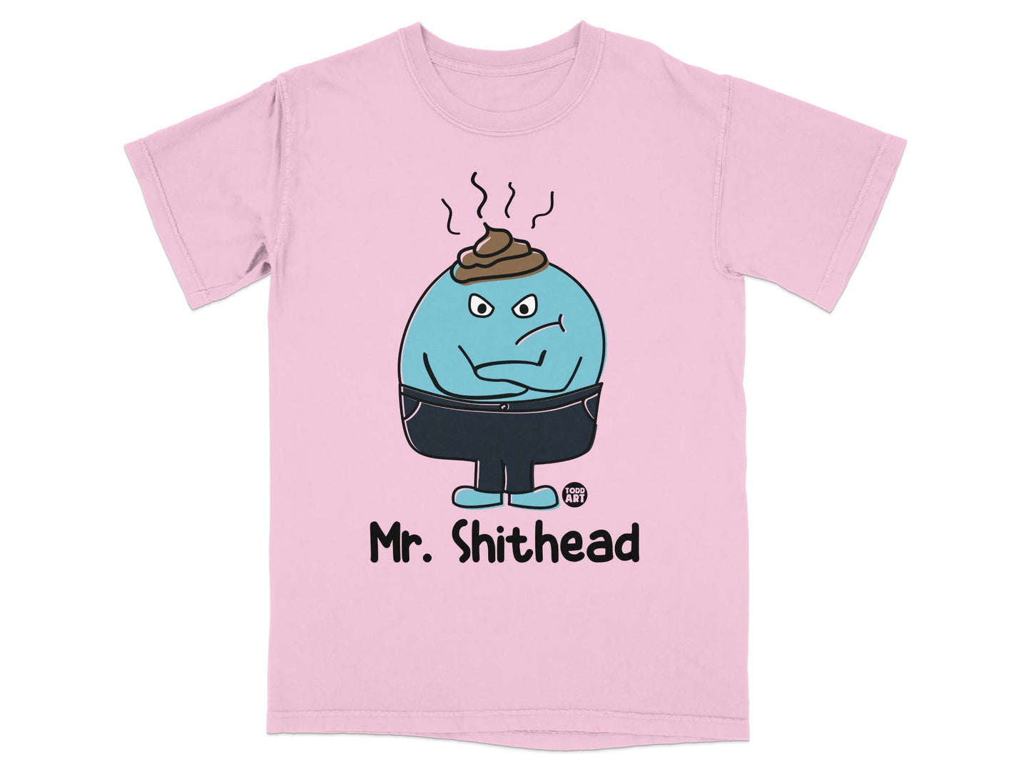 Mr. Shithead Cartoon Character Humorous T-Shirt
