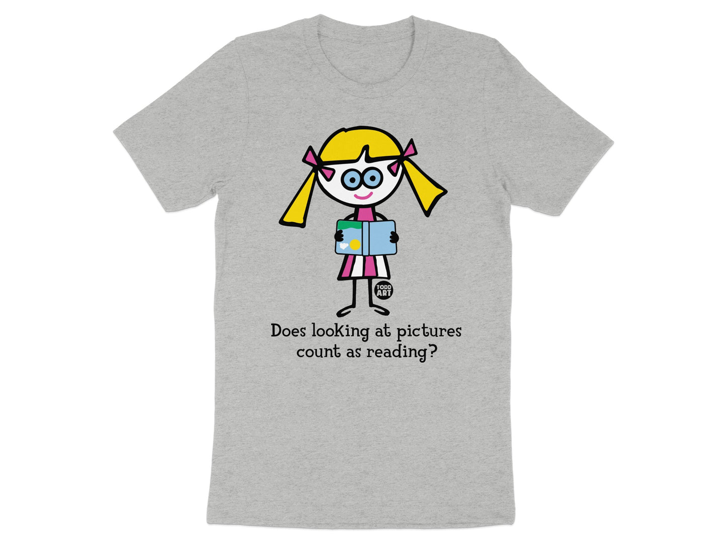 Does looking at pictures count as reading shirt