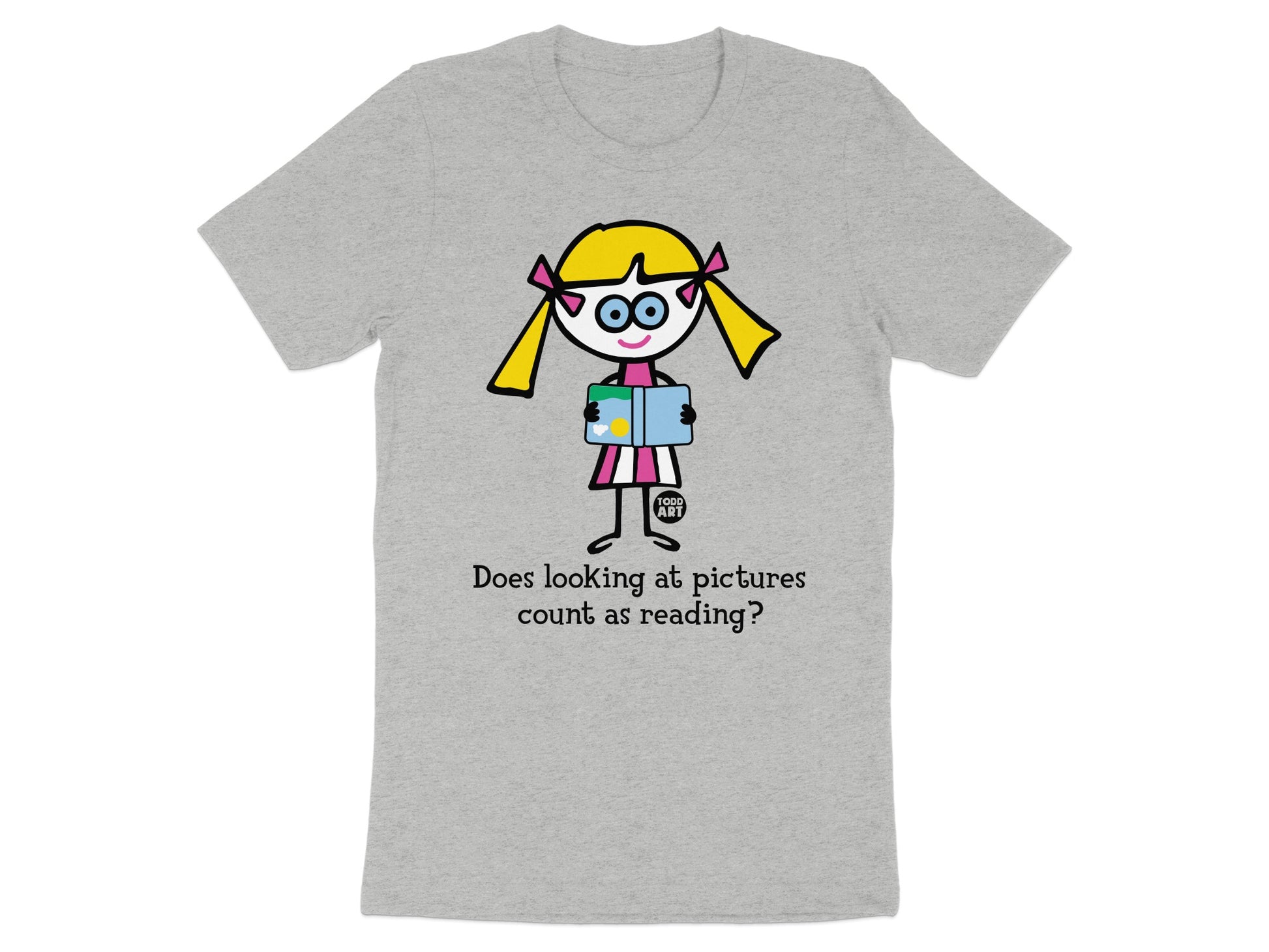 Does looking at pictures count as reading shirt
