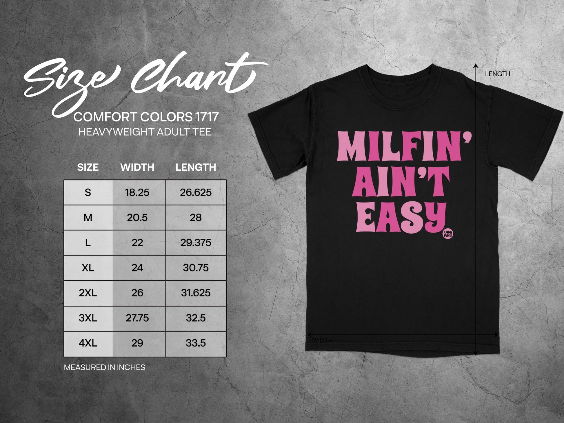 Milfin' Ain't Easy Heavyweight Adult Tee