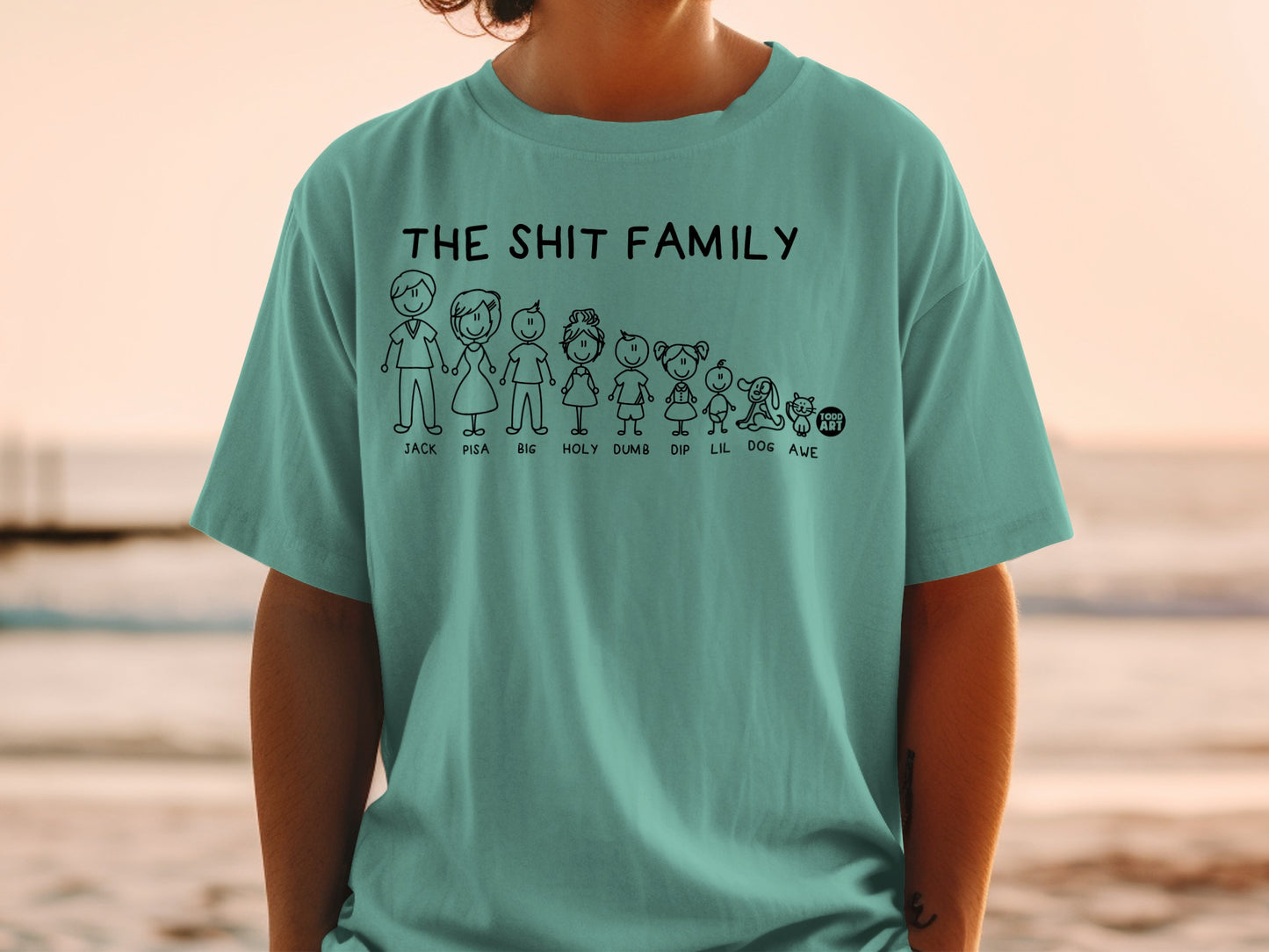 THE SHIT FAMILY Jack Pisa Holy Dumb T-Shirt product type